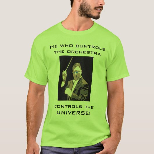 ユーモアのあるなコンダクターのTシャツの人 Tシャツ (正面)