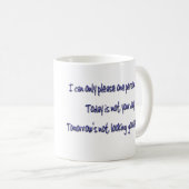 ユーモアのあるなコーヒー・マグのおもしろいなことわざ コーヒーマグカップ (正面右)