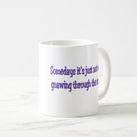 ユーモアのあるなコーヒー・マグ、おもしろい諺 コーヒーマグカップ (正面右)