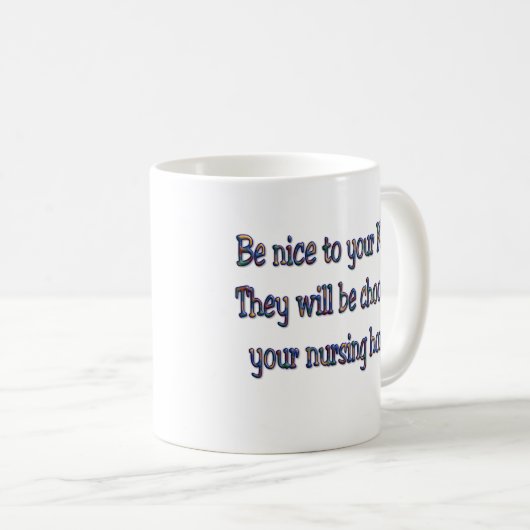 ユーモアのあるなコーヒー・マグ、おもしろい諺 コーヒーマグカップ (正面右)