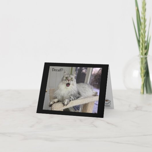 ユーモアのあるなコーヒーNotecards カード (正面)