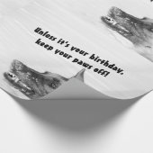 ユーモアのあるなジャーマン・シェパードのギフトの包装紙 ラッピングペーパー (角)