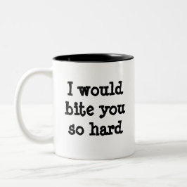 ユーモアのあるなジャーマン・シェパードのコーヒー・マグ ツートーンマグカップ