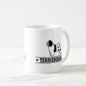 ユーモアのあるなチベタンテリア コーヒーマグカップ (正面右)