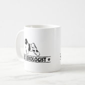 ユーモアのあるなチベタンテリア コーヒーマグカップ (正面左)