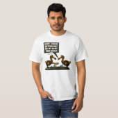 ユーモアのあるなドードーの絶滅理論 Tシャツ (正面フル)