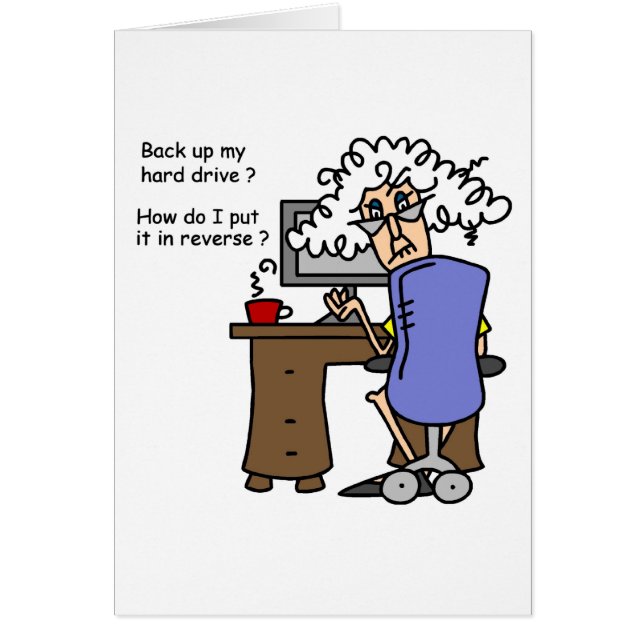 ユーモアのあるなハード・ドライブバックアップ (正面)