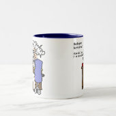 ユーモアのあるなハード・ドライブバックアップ ツートーンマグカップ (中央)