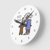 ユーモアのあるなハード・ドライブバックアップ ラウンド壁時計 (傾斜)