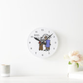 ユーモアのあるなハード・ドライブバックアップ ラウンド壁時計 (ホーム)