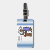 ユーモアのあるなハード・ドライブバックアップ ラゲッジタグ (正面縦)