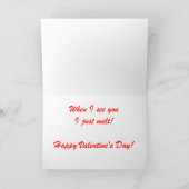 ユーモアのあるなバレンタインデーカード シーズンカード (内部)