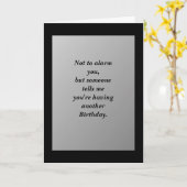 ユーモアのあるなバースデー・カード カード (黄色い花)