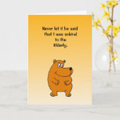 ユーモアのあるなバースデー・カード カード (黄色い花)