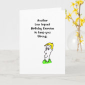 ユーモアのあるなバースデー・カード カード (黄色い花)