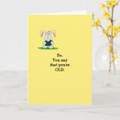 ユーモアのあるなバースデー・カード カード (黄色い花)