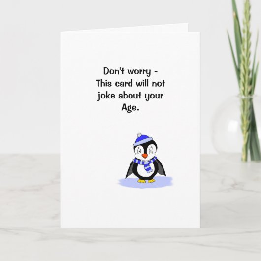 ユーモアのあるなバースデー・カード カード (正面)