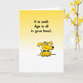 ユーモアのあるなバースデー・カード カード (黄色い花)