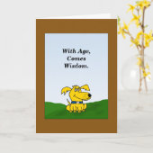 ユーモアのあるなバースデー・カード カード (黄色い花)