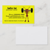 ユーモアのあるなパーソナルトレーナーの名刺 名刺 (正面/裏面)