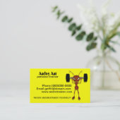 ユーモアのあるなパーソナルトレーナーの名刺 名刺 (スタンド正面)