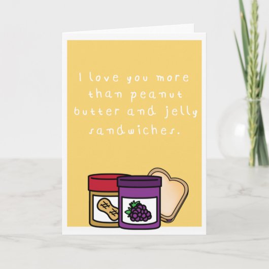 ユーモアのあるなピーナッツバターおよびゼリーサンドイッチ シーズンカード (正面)