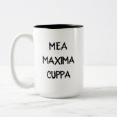 ユーモアのあるなラテン系のカトリック教徒Meaの最高Cuppa ツートーンマグカップ (左)