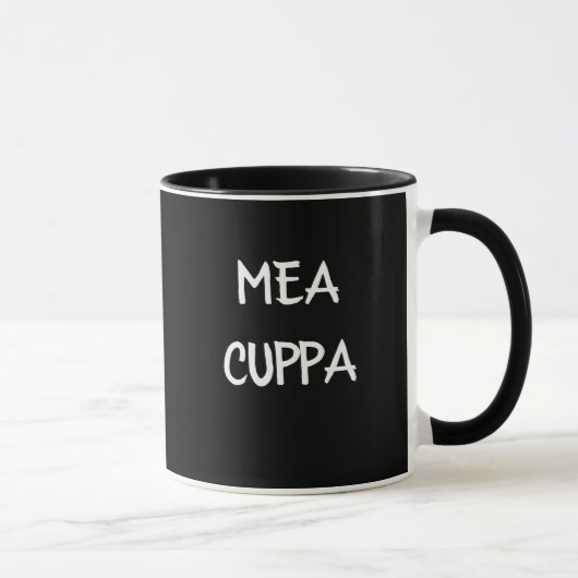 ユーモアのあるなラテン系のカトリック教徒Mea Cuppa マグカップ (右)