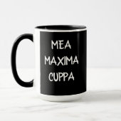 ユーモアのあるなラテン系のカトリック教徒Mea Cuppa マグカップ (左)