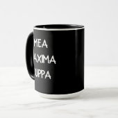ユーモアのあるなラテン系のカトリック教徒Mea Cuppa マグカップ (正面左)