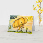 ユーモアのあるなヴィンテージの基本訓練カード カード (黄色い花)