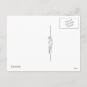 ユーモアのあるなヴィンテージの感謝祭の夕食の郵便はがきRepr シーズンポストカード (裏面)