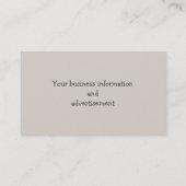 ユーモアのあるな便利屋の修理人サービスのためのテンプレート 名刺 (裏面)