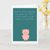 ユーモアのあるな協力者の挨拶 カード (黄色い花)