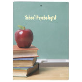 ユーモアのあるな学校の心理学者のクリップボード クリップボード (裏面)