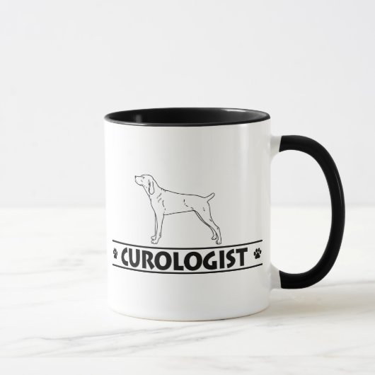 ユーモアのあるな山の野良犬 マグカップ (右)