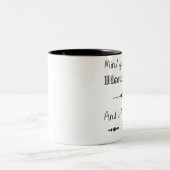 ユーモアのあるな心あなた自身のビジネスマグ ツートーンマグカップ (中央)