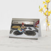 ユーモアのあるな挨拶状 カード (黄色い花)