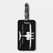 ユーモアのあるな旅行荷物のラベル ラゲッジタグ (裏面縦)