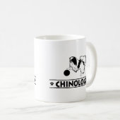 ユーモアのあるな日本語Chin コーヒーマグカップ (正面右)
