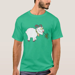 ユーモアのあるな漫画のヤギSt.Patricks日のTシャツ Tシャツ