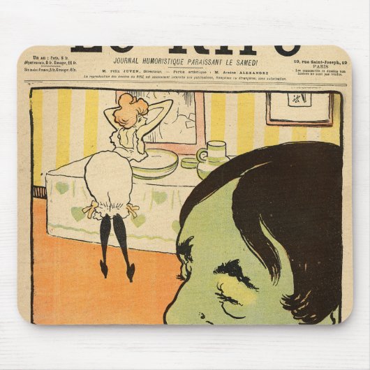 ユーモアのあるな漫画 マウスパッド (正面)