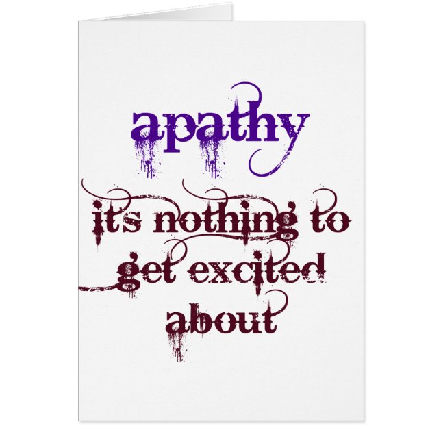 ユーモアのあるな無感動 (正面)