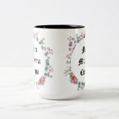 ユーモアのあるな花のカトリック教徒Meaの最高Cuppa ツートーンマグカップ (中央)