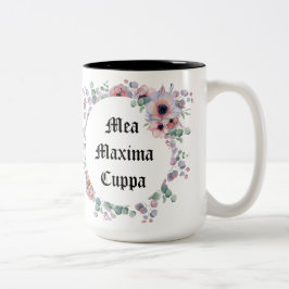 ユーモアのあるな花のカトリック教徒Meaの最高Cuppa ツートーンマグカップ