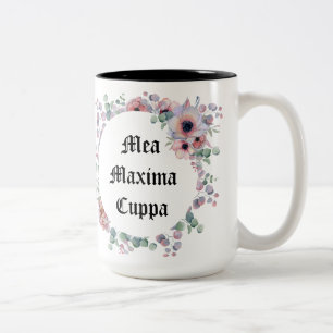 ユーモアのあるな花のカトリック教徒Meaの最高Cuppa ツートーンマグカップ