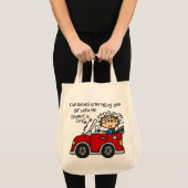 ユーモアのあるな車酔い トートバッグ (正面(商品))