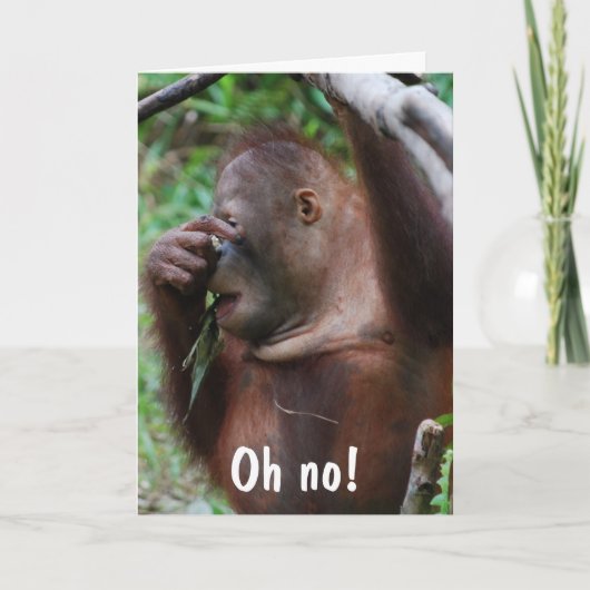 ユーモアのあるな高齢者の誕生日 カード (正面)