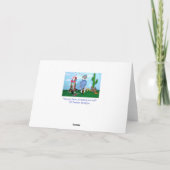 ユーモアのあるなAniversaryカード衣服の犬 カード (裏面)