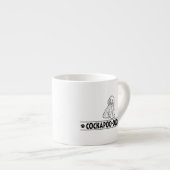 ユーモアのあるなCockapoo エスプレッソカップ (正面右)